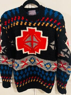 Lord & Taylor The Kingston Collection Handcrafted 100% Shetland Wool Sz XlArge